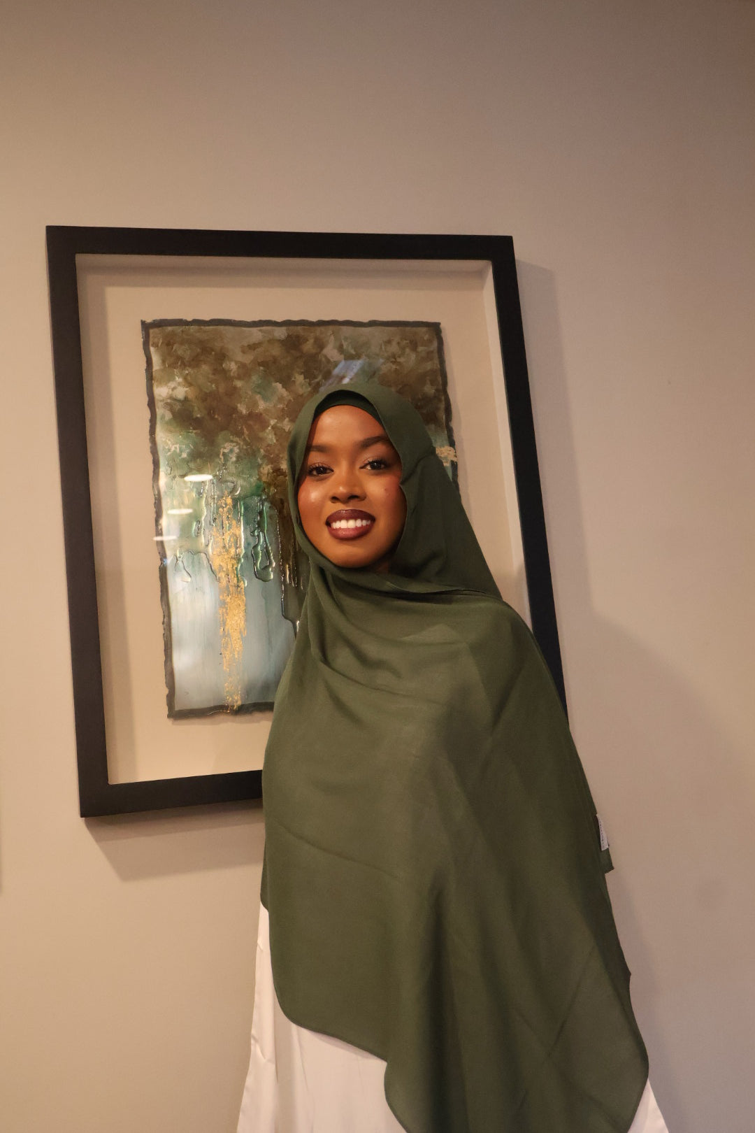 Green modal hijab